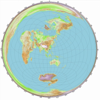 大圏地図